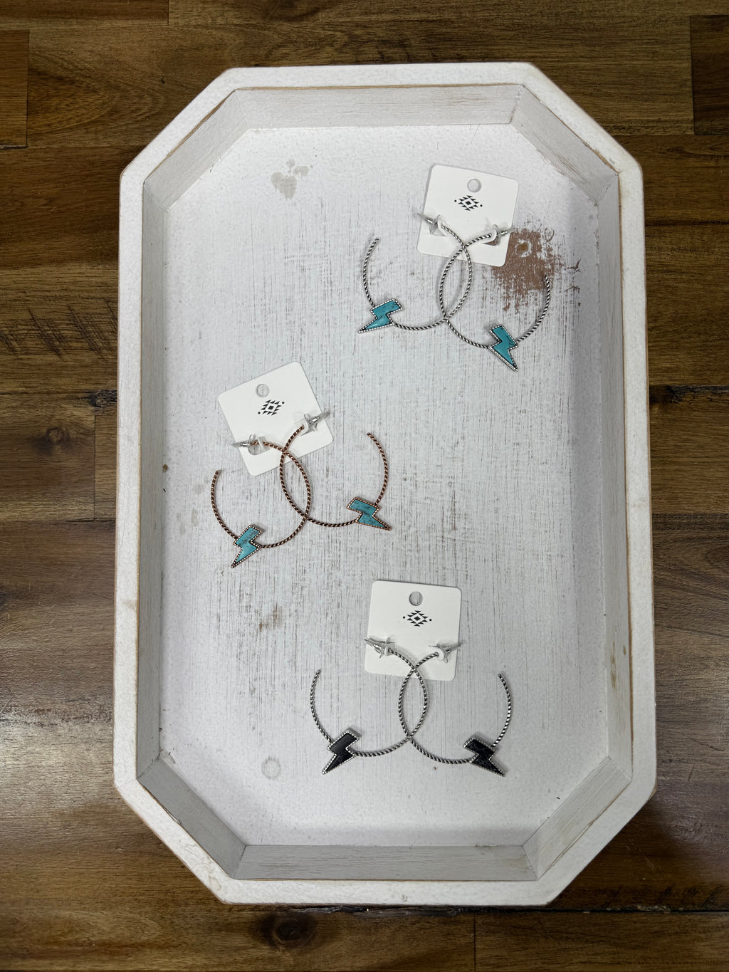Lightning Bolt Hoops (FINAL SALE)