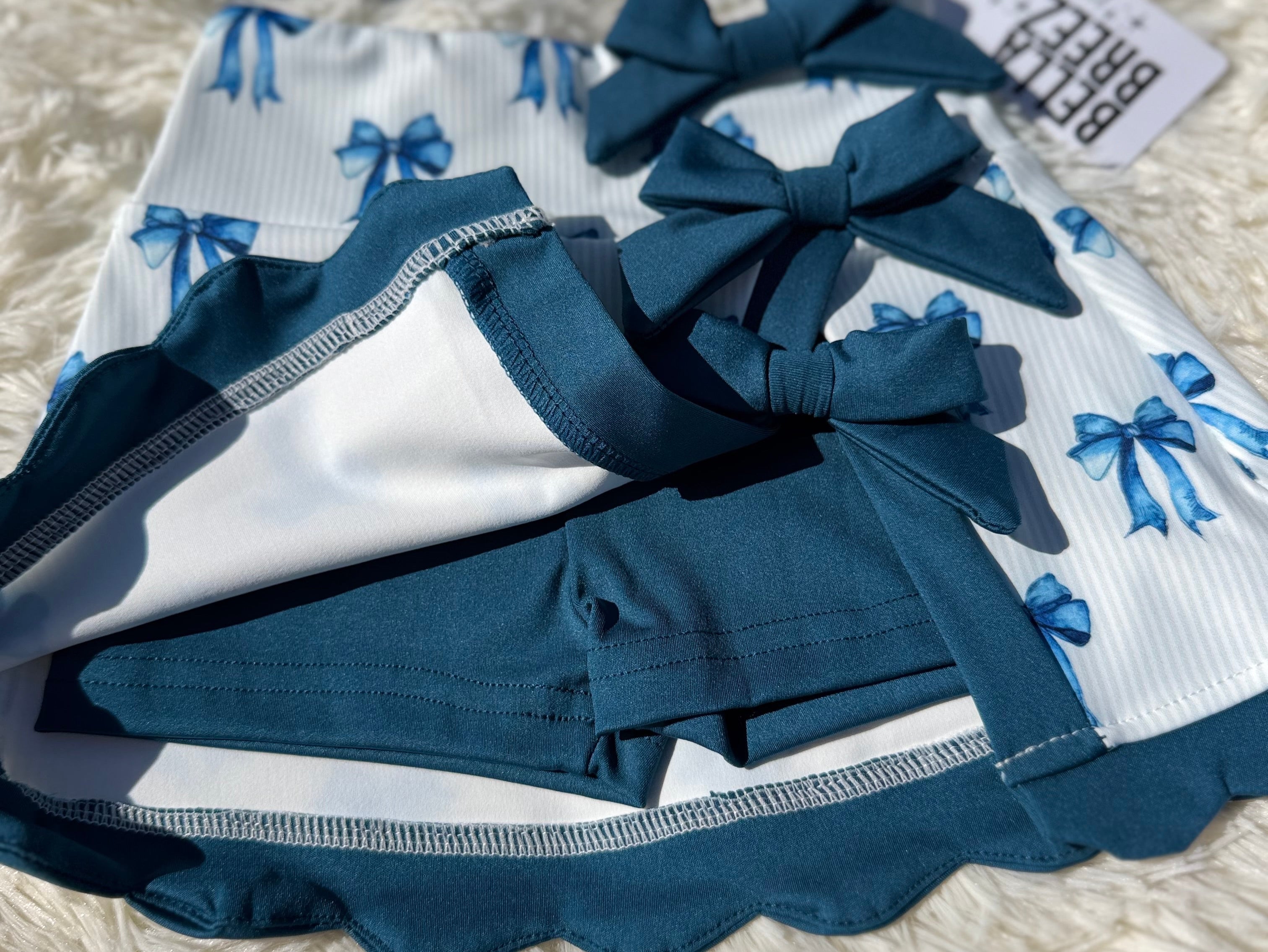 Mommy & Me Royal Ribbon Athletic Set