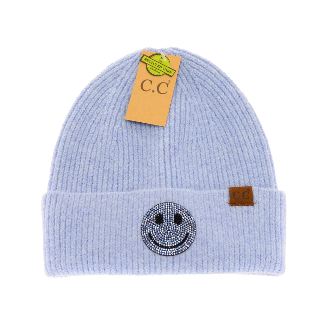 Happy Face Beanies (kids and adult) (FINAL SALE)