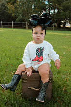 Load image into Gallery viewer, Custom Boot Name Sweatshirt/Bubble (Girl colors)
