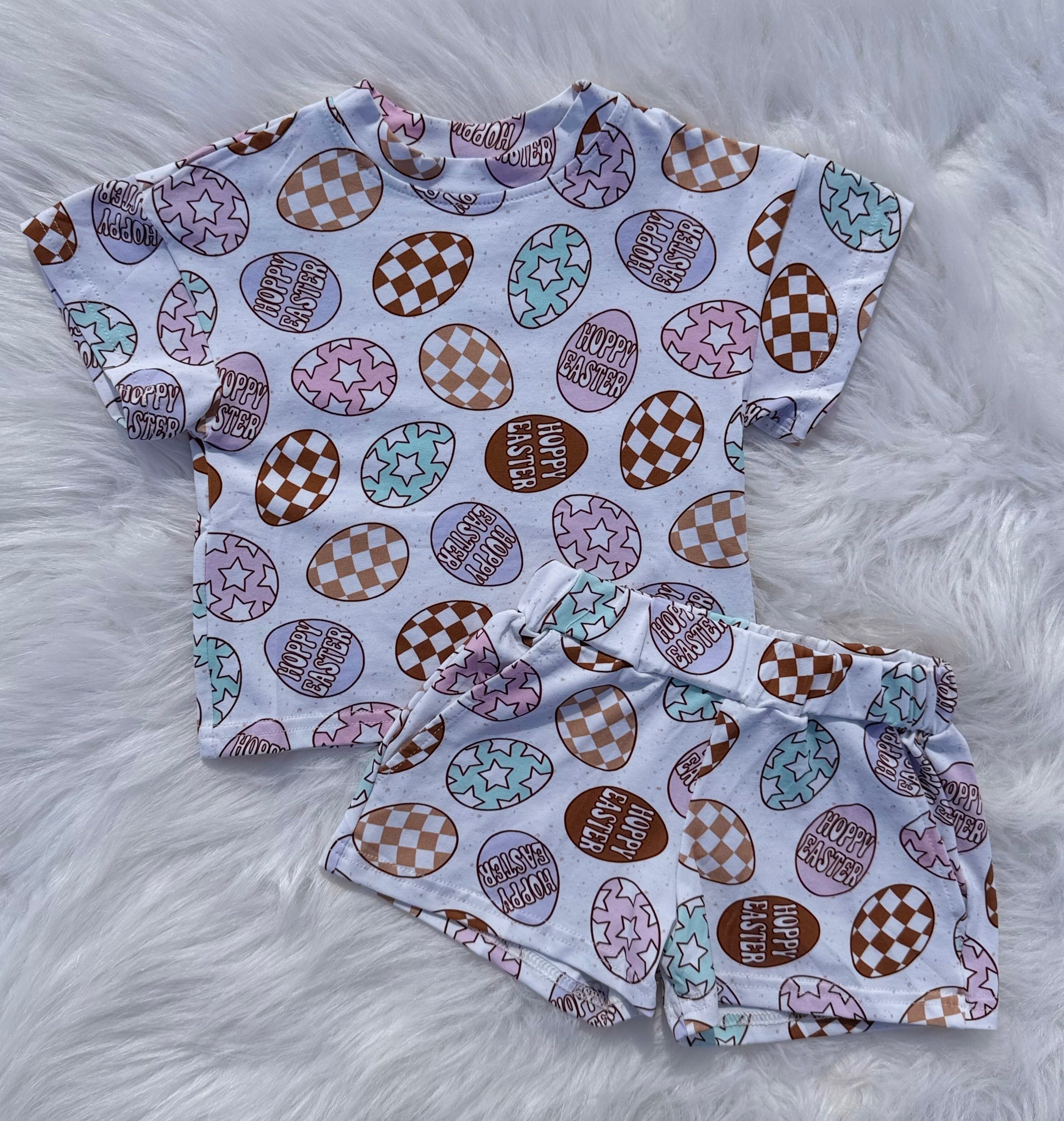 Girls easter short set (FINAL SALE)
