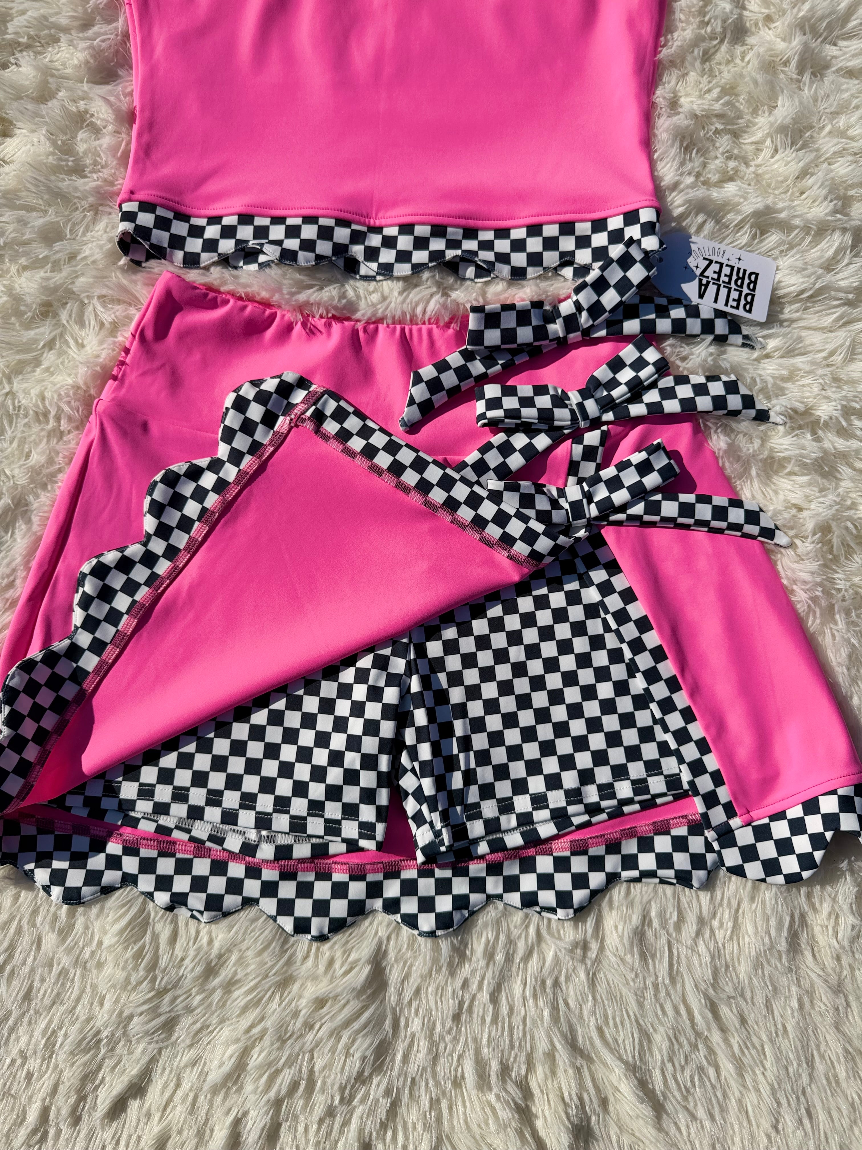 PREORDER Checkered Chic Yoga Set (Mommy And Me)