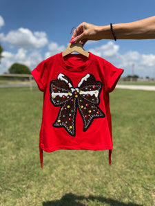 Gingerbread Bow T-Shirt Dress