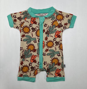 Wild West Bamboo Shortie Romper