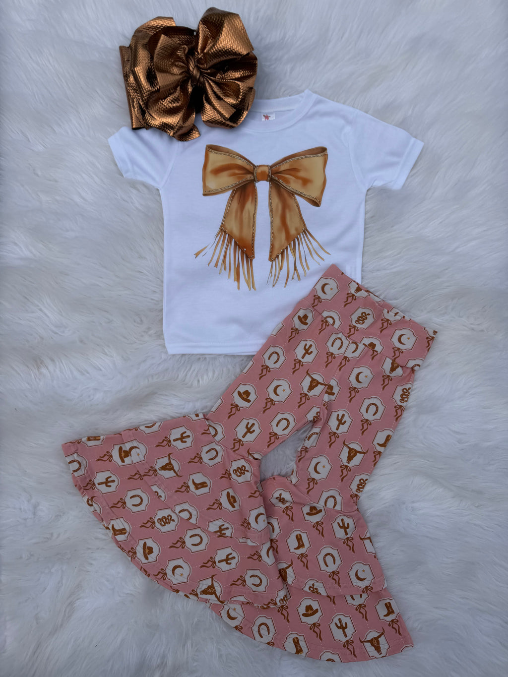 Brown Bow T-Shirts & Onesies