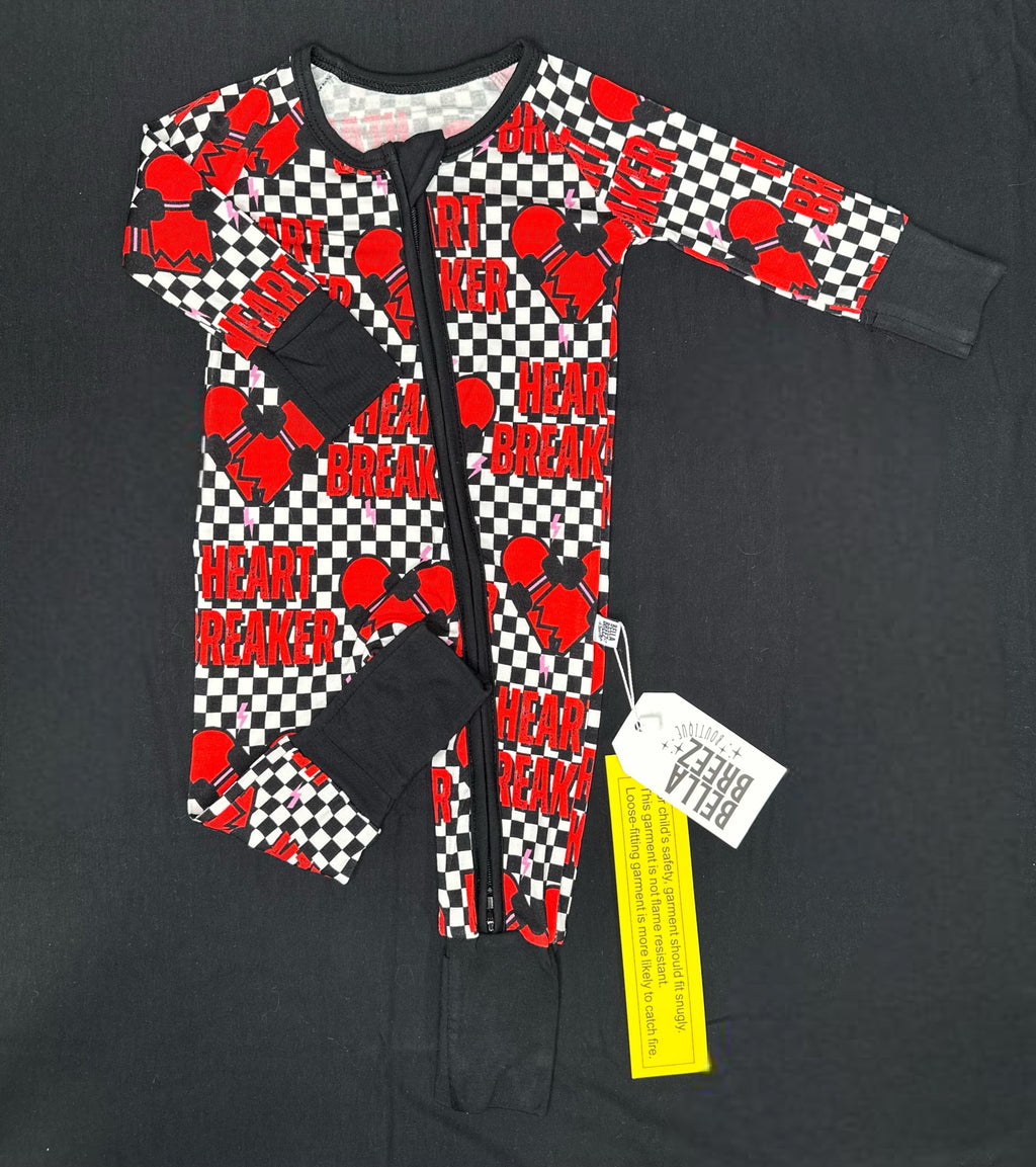 Checkered Heart Breaker Bamboo Sleeper (FINAL SALE)