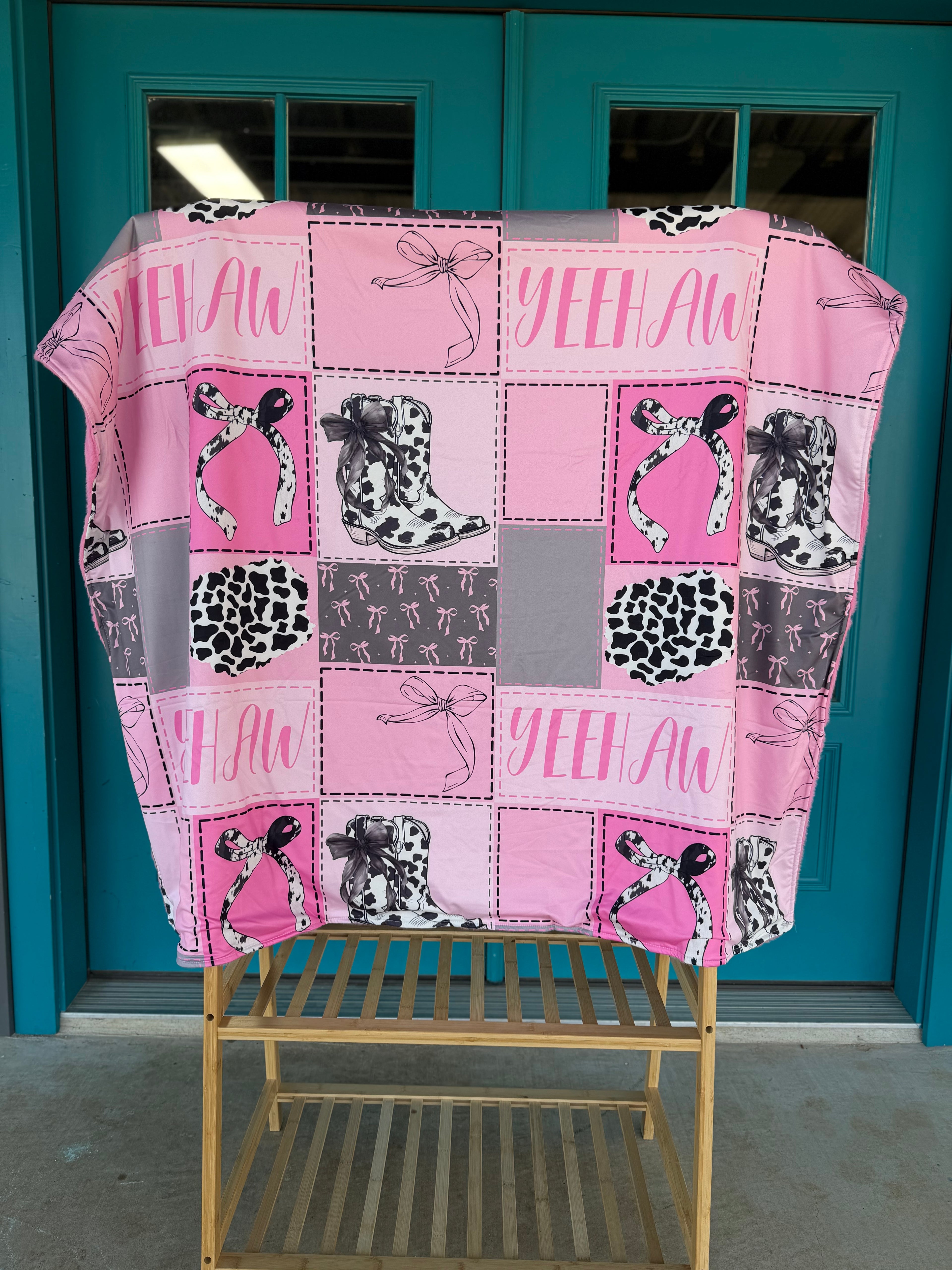 Pink howdy patchwork blankets