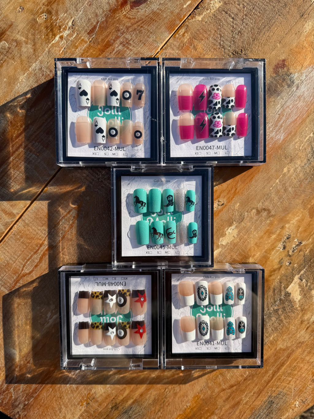 Western press on nails