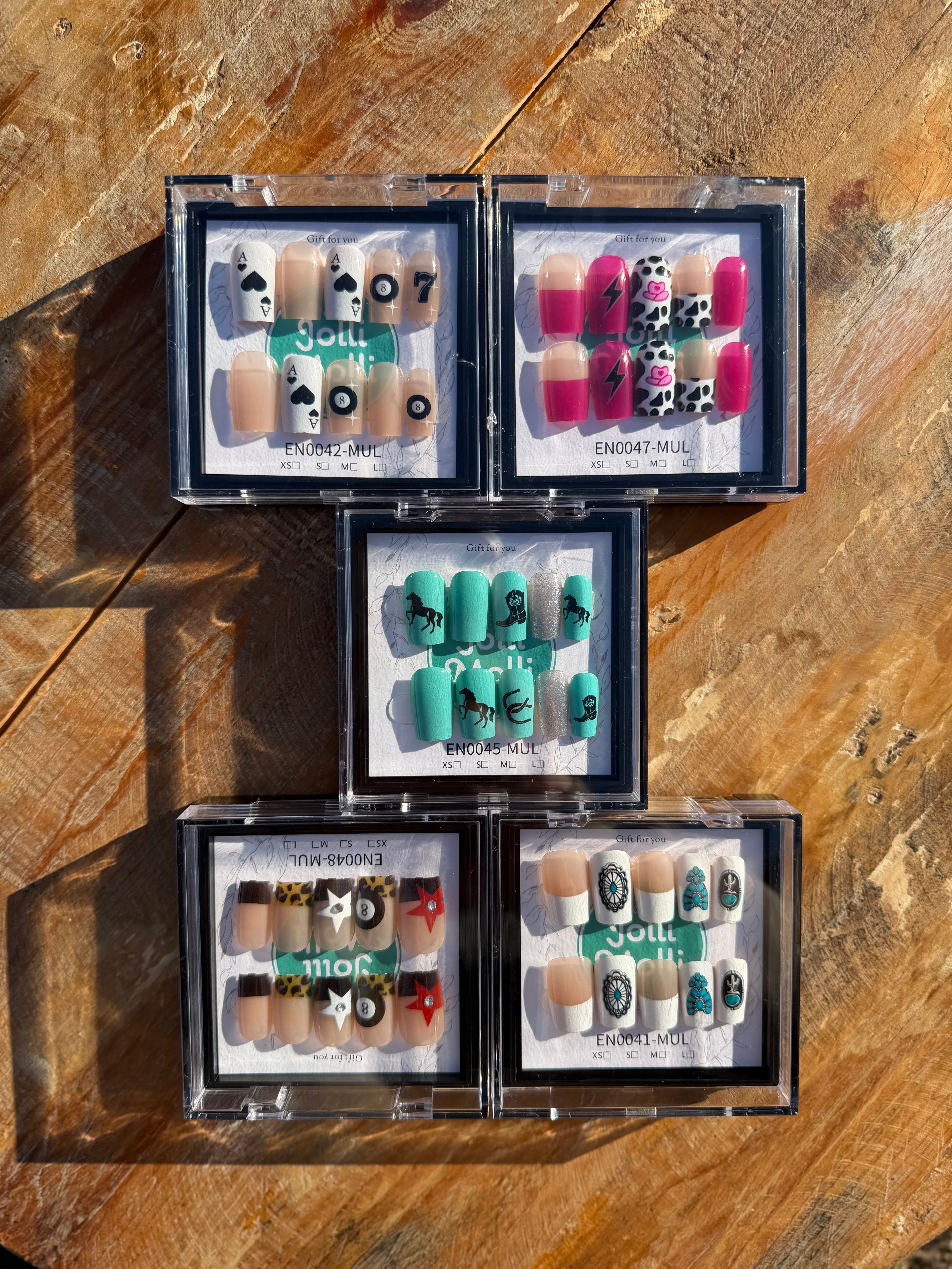 Western press on nails