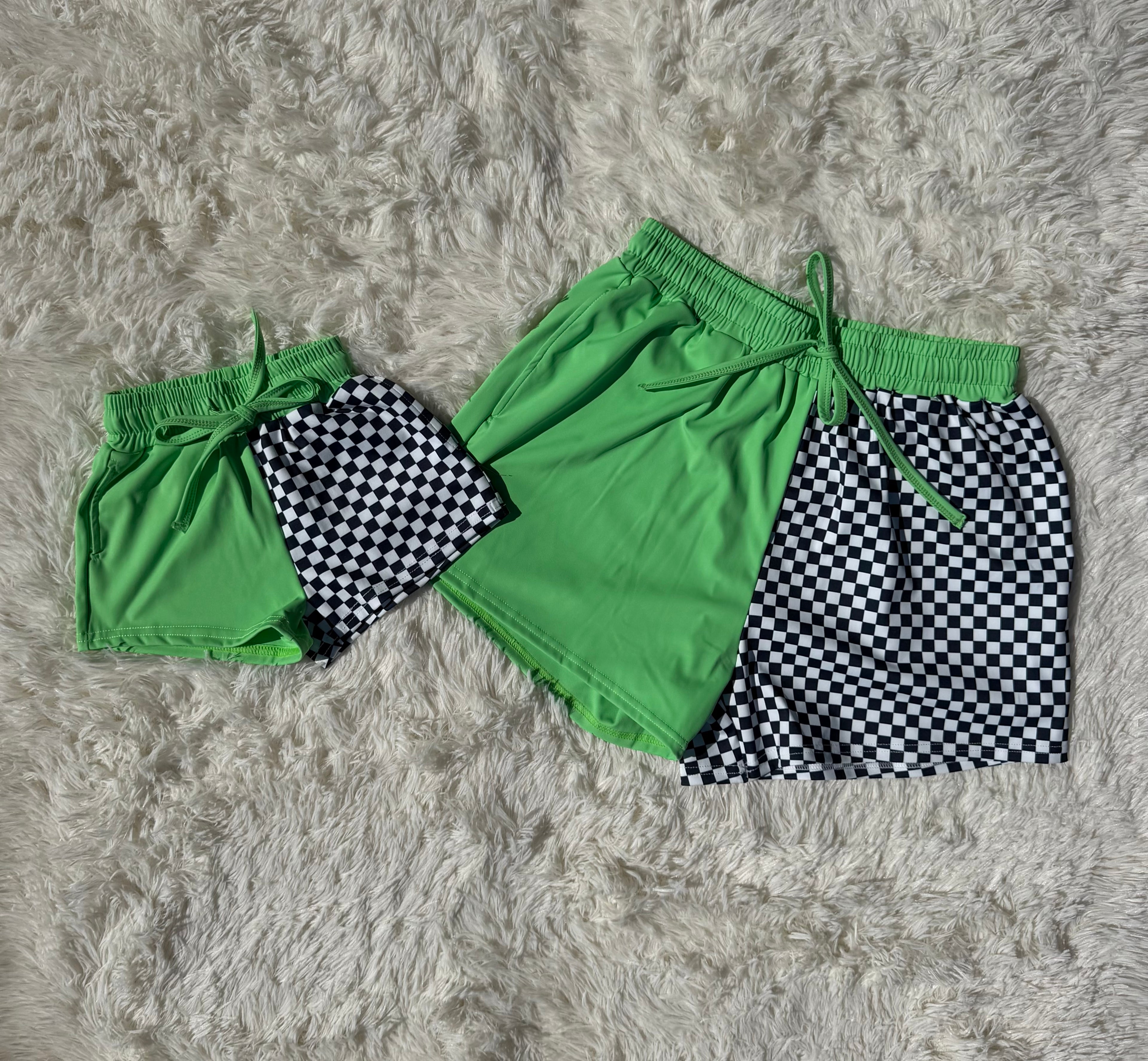Neon Nitro Daddy & Me Shorts