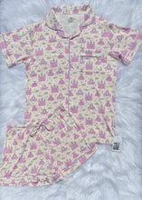 Load image into Gallery viewer, Princess Women&#39;s Bamboo Button Up PJ Set
