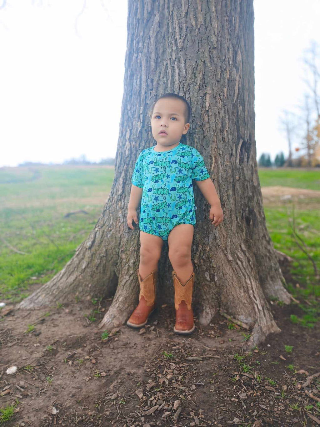 Neon Cowboy Oversized Bamboo Romper (FINAL SALE)