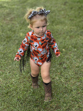 Load image into Gallery viewer, Haunted honky tonk fringe leo/top
