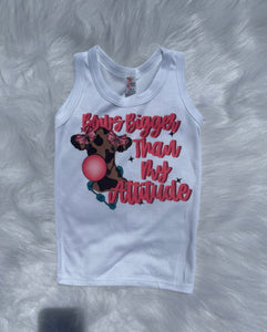 Bows Bigger Than My Attitude (Bubble, T-shirt, Onesie, Tank top)