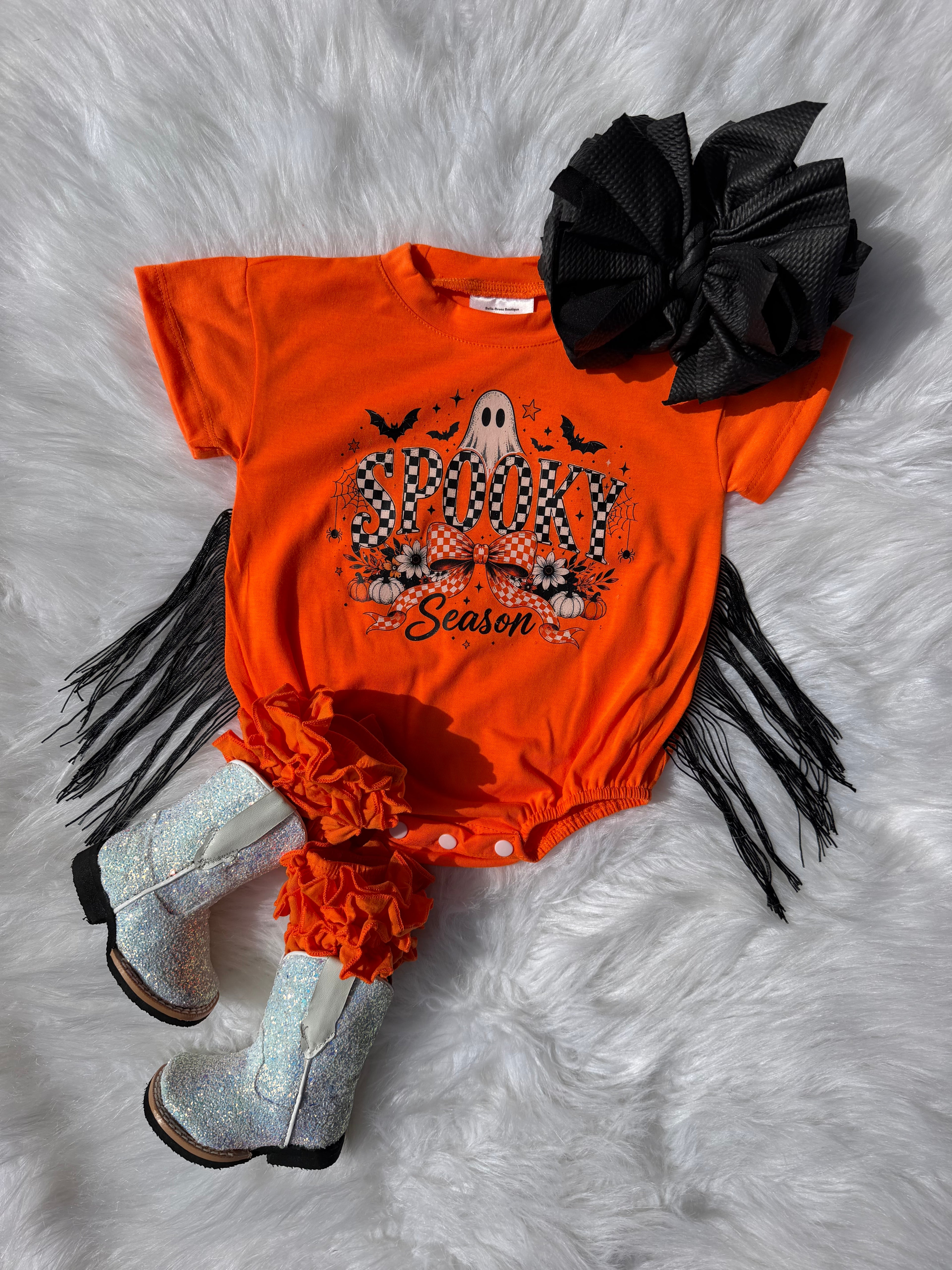 Spooky Season Bubble Romper