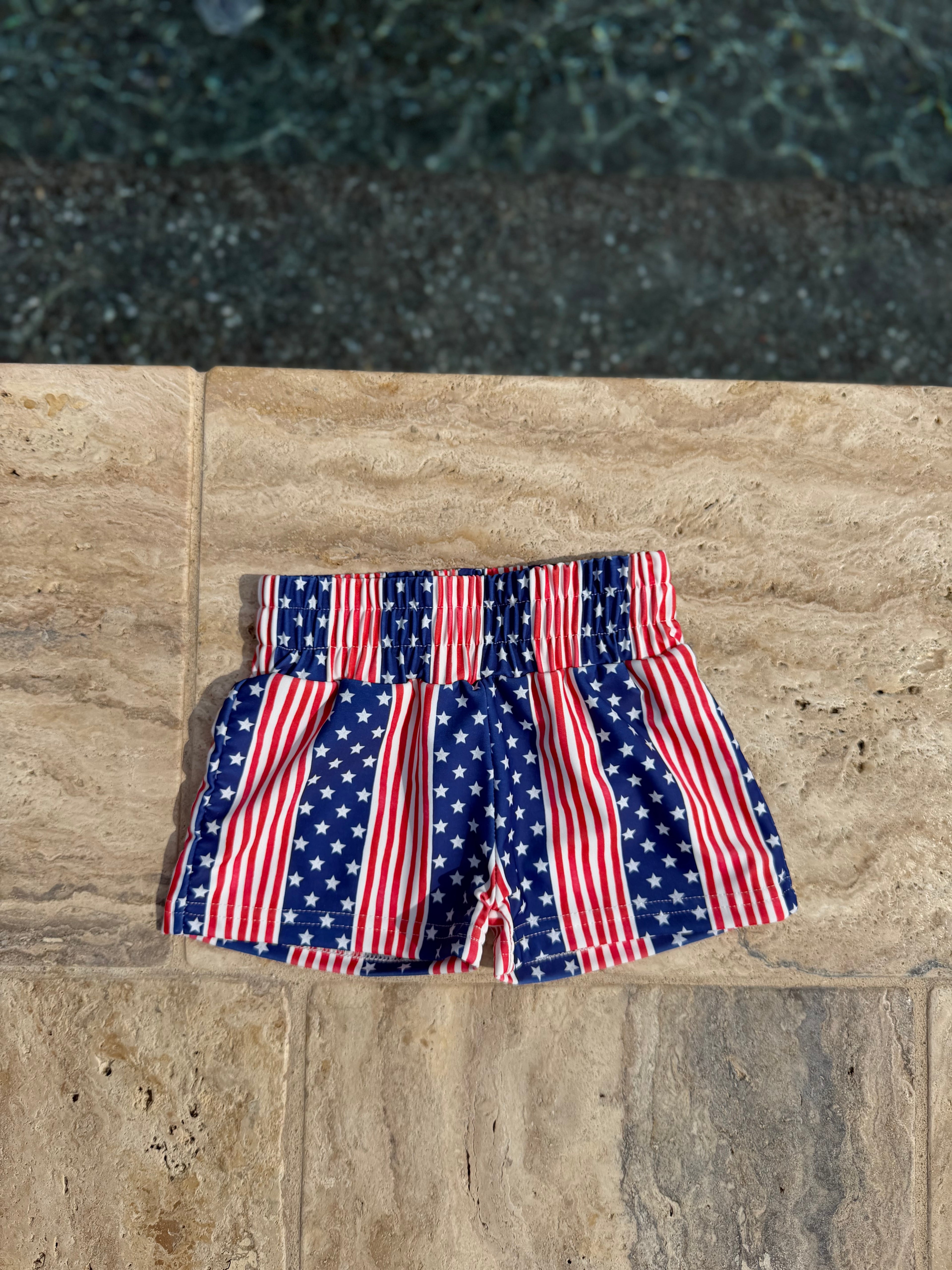 Stars and Stripes Swim Trunks