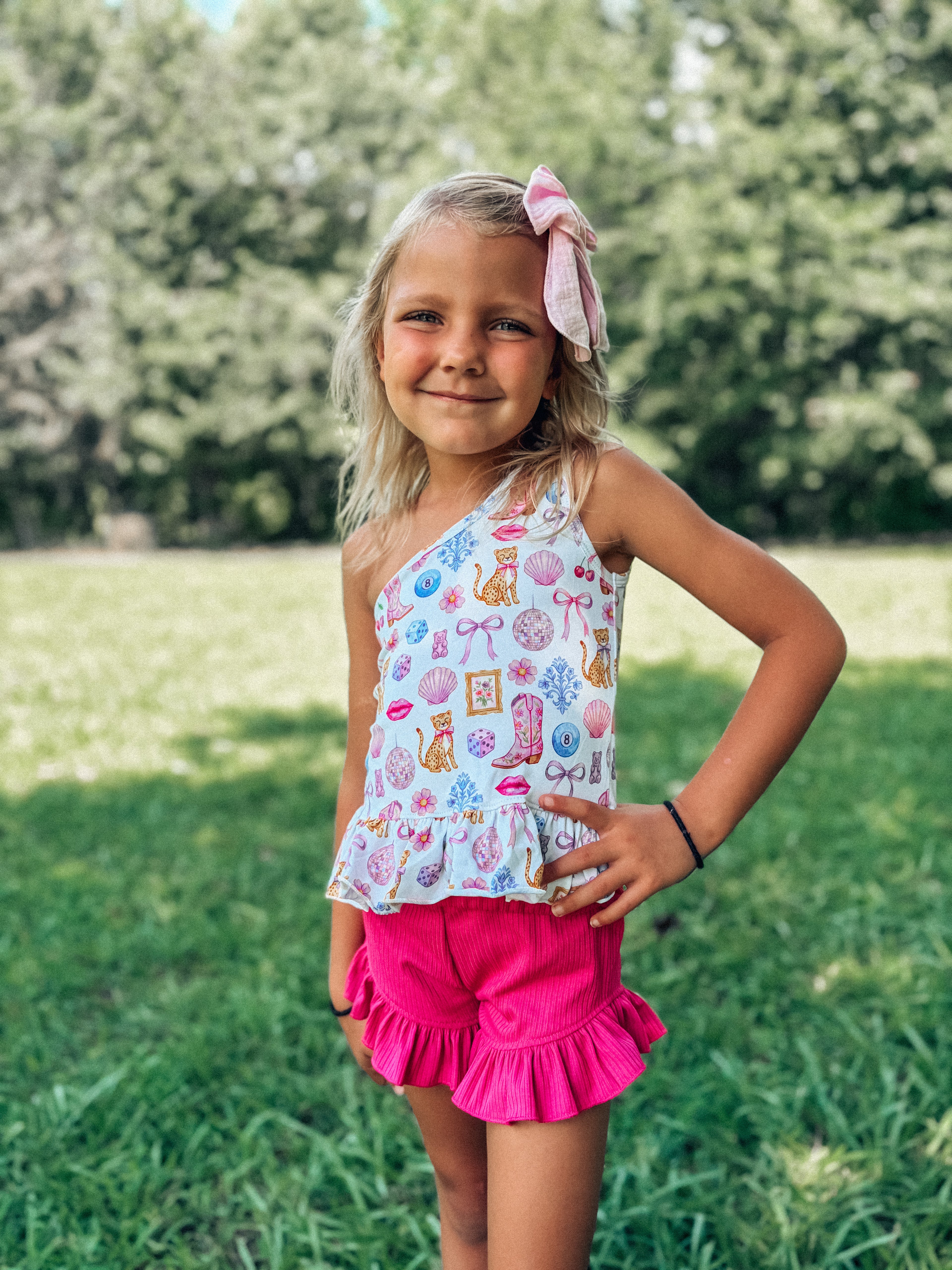 Cosmic Cowgirl One Shoulder Top