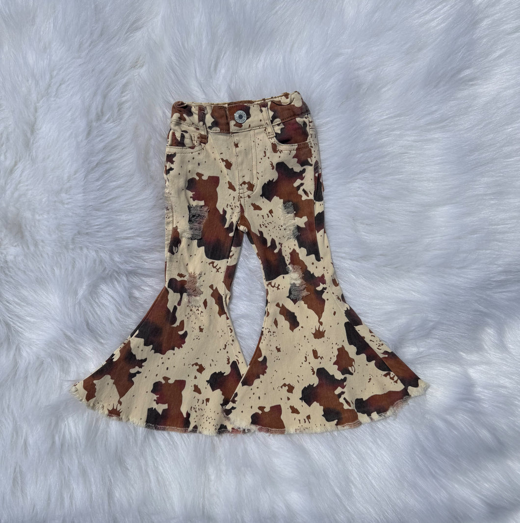 Cow Print Flares