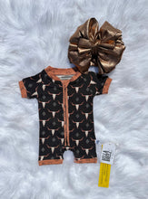 Load image into Gallery viewer, Ranch N Rust Shortie Romper

