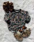 Hello Hunting Season Bubble Romper