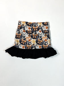 Coquette Bows & Pumpkins Skort