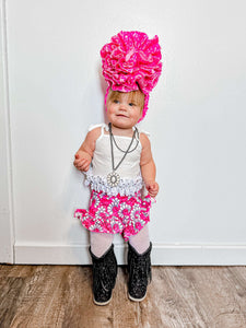Pink Squash Blossom Shorties (FINAL SALE)