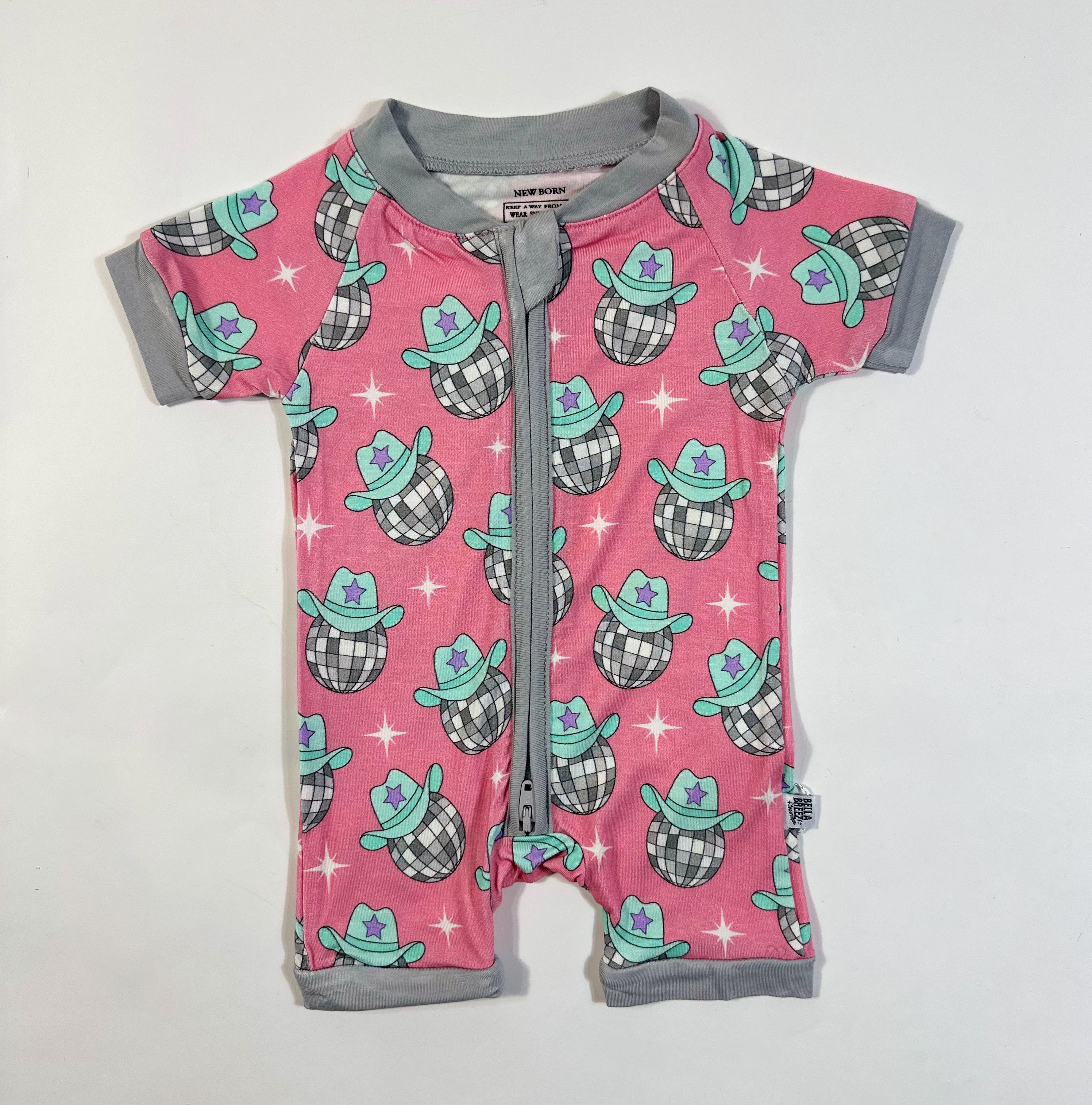 Disco Cowgirl Bamboo Shortie Romper (FINAL SALE)