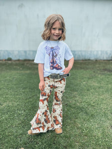 Cow Print Flares