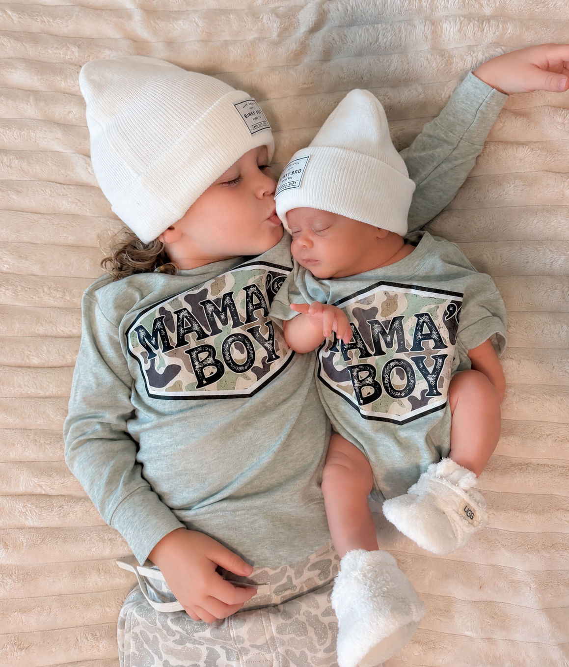 Mama’s Boy Camo Romper or Shirt