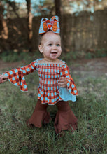 Load image into Gallery viewer, Chocolate Brown Double Bell Bottoms
