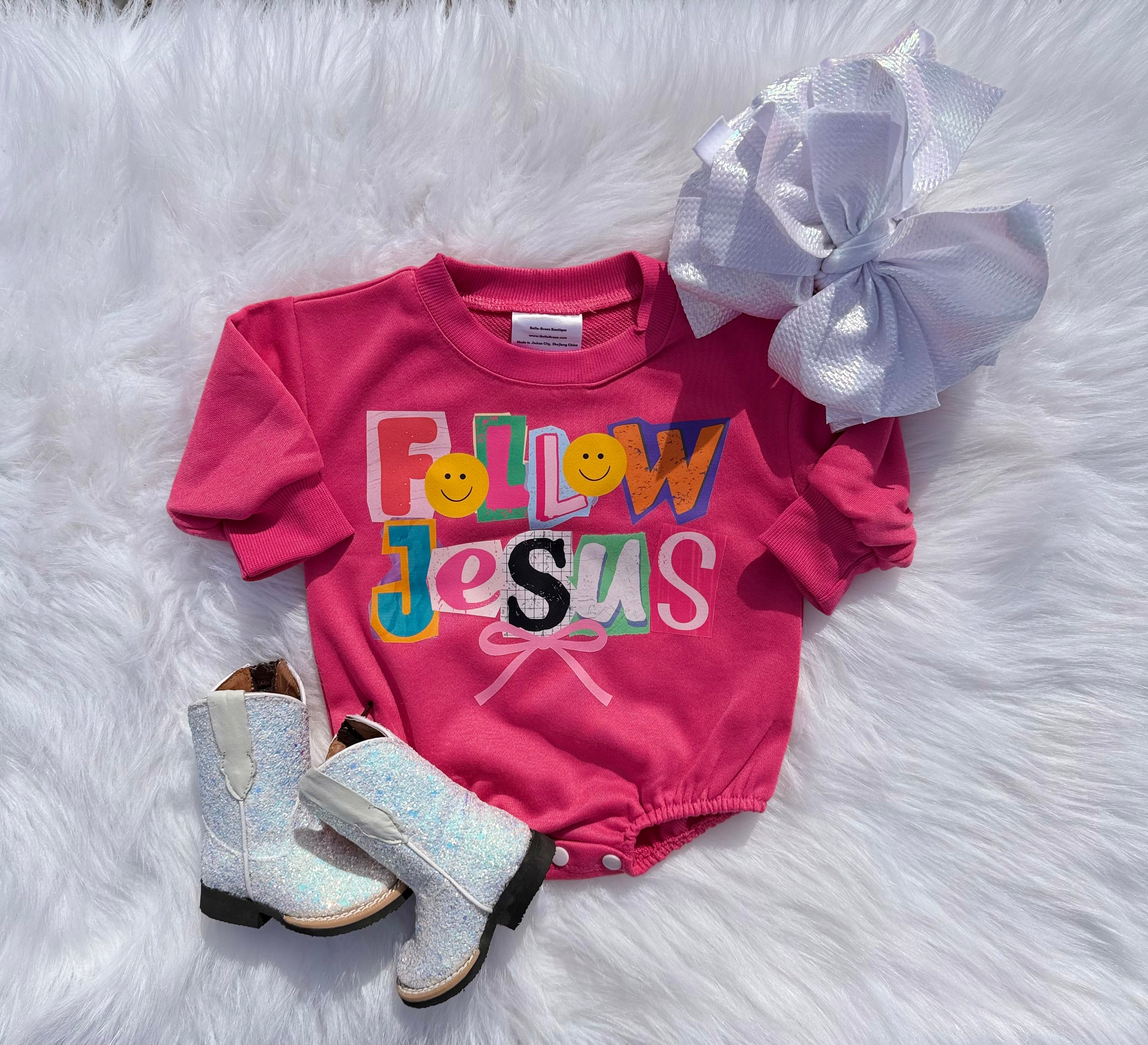 Follow Jesus Bubble Romper