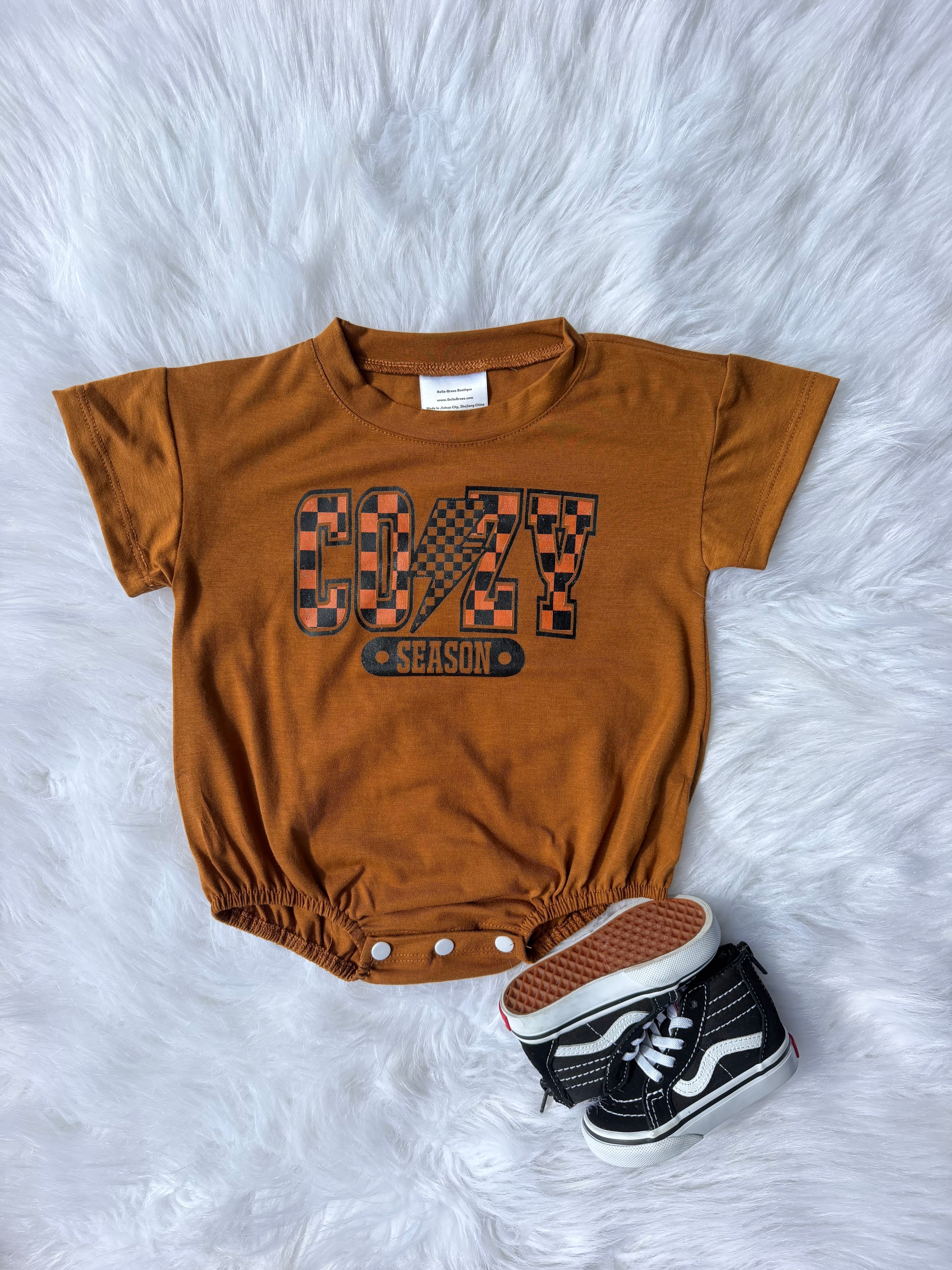 Cozy Season bubble romper