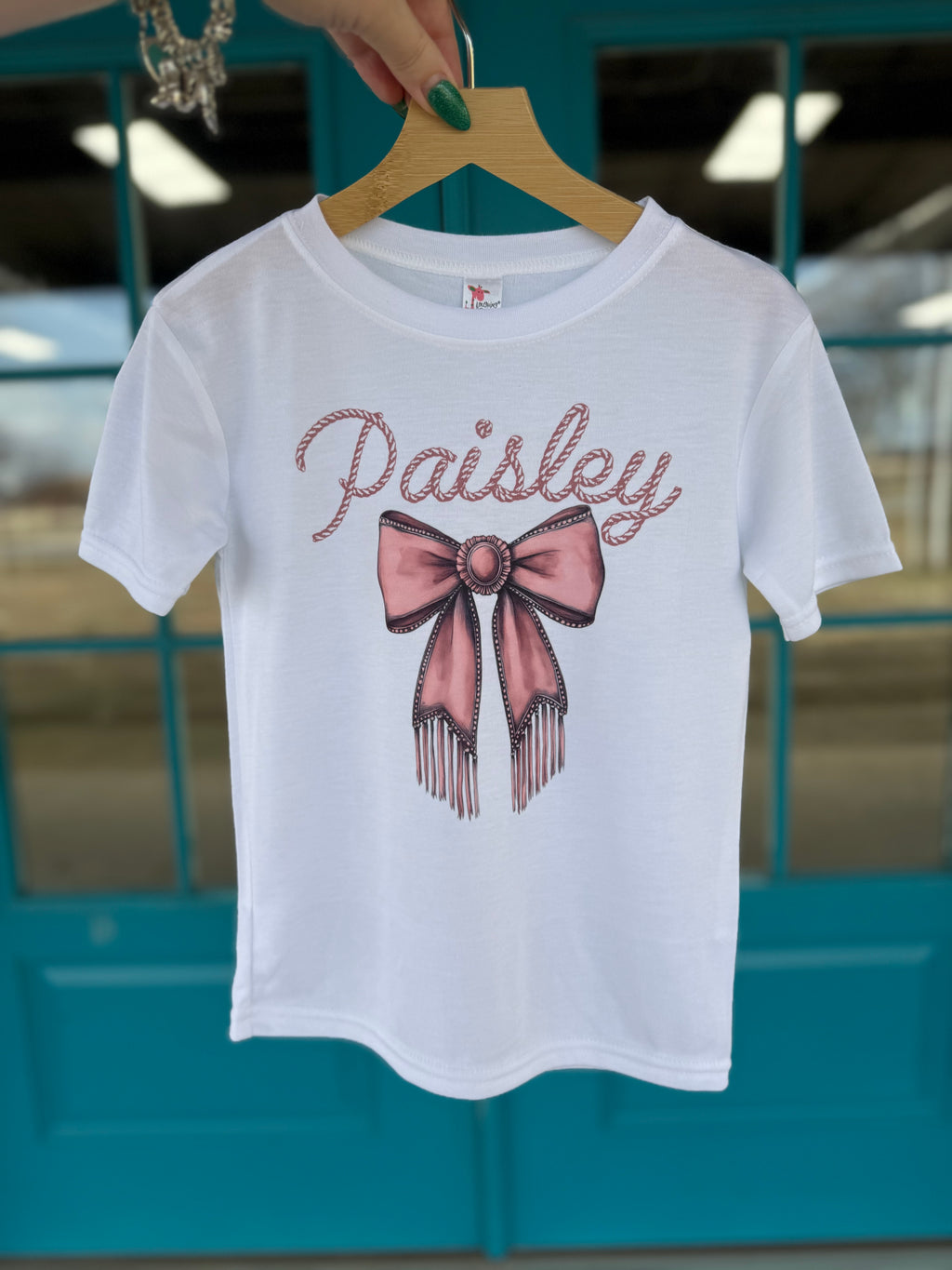 Custom Bow Name T-Shirts & Onesies