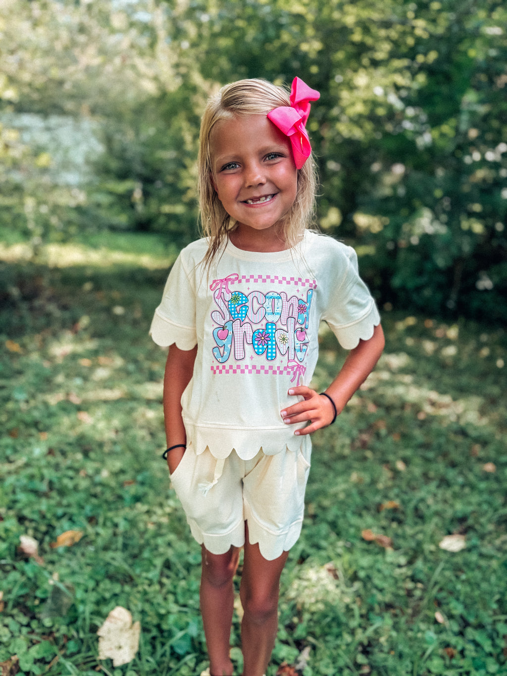 Pre-k thru 5th Scalloped Set (3 color options)