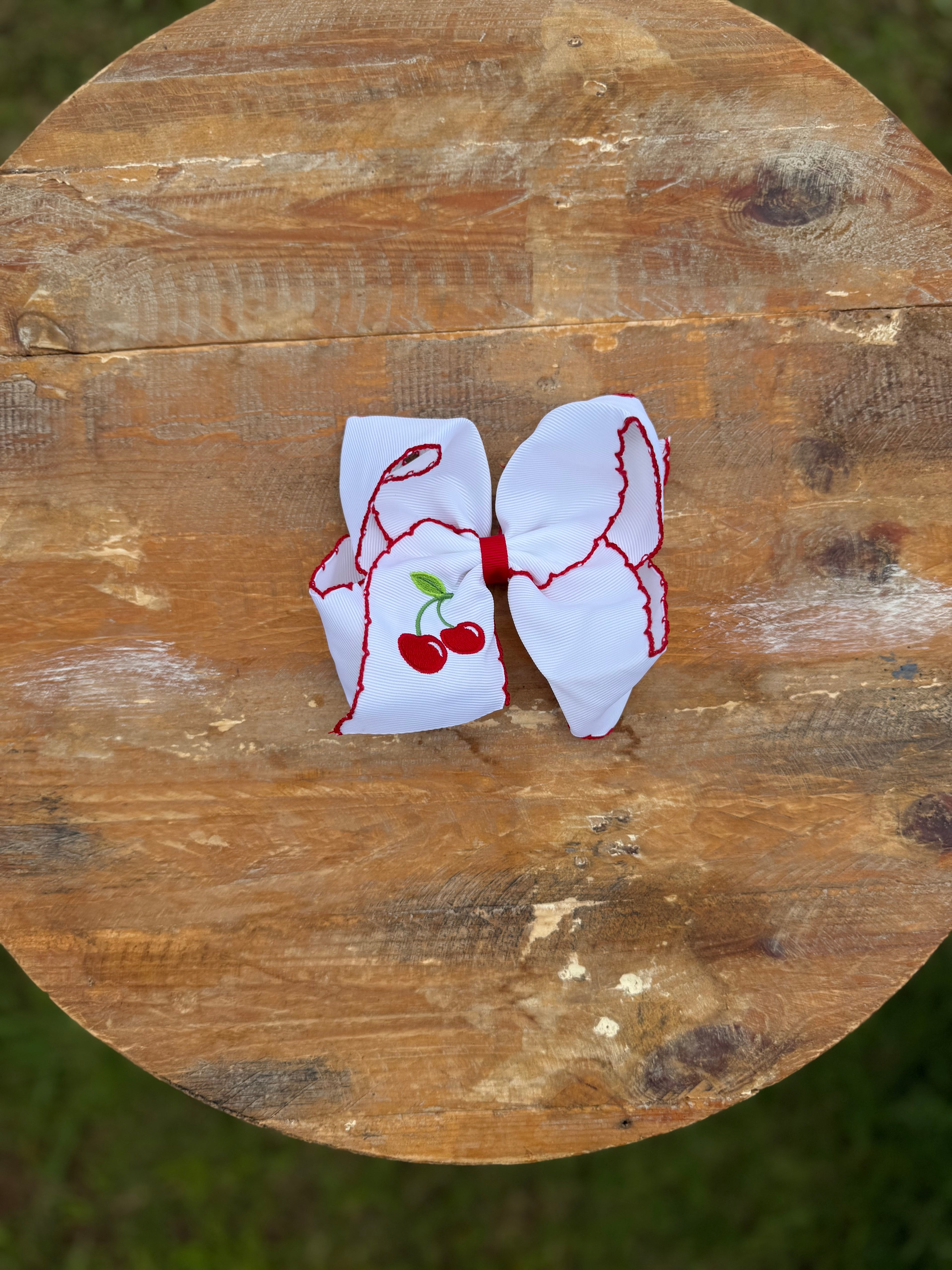 Embroidered Bows (FINAL SALE)