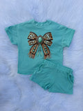 Turquoise Rodeo short set