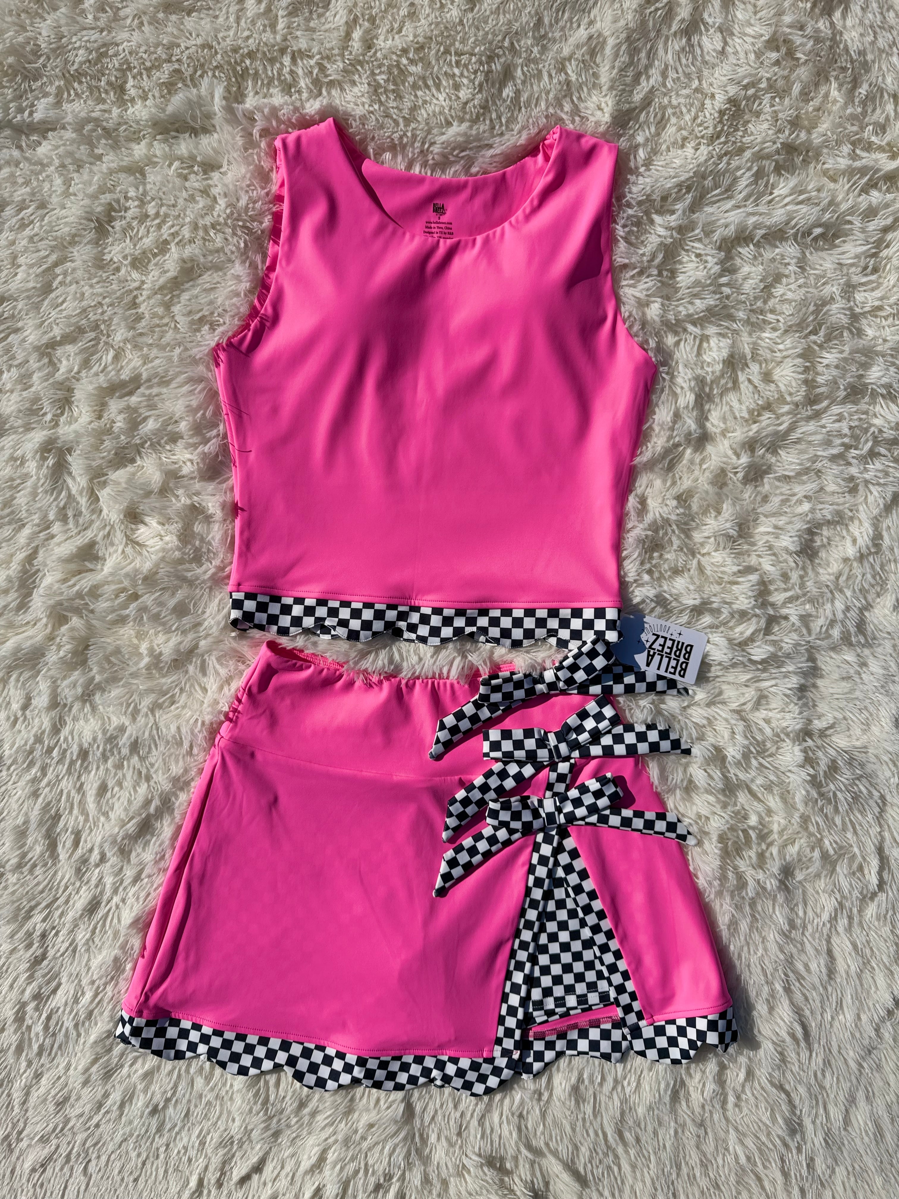 PREORDER Checkered Chic Yoga Set (Mommy And Me)