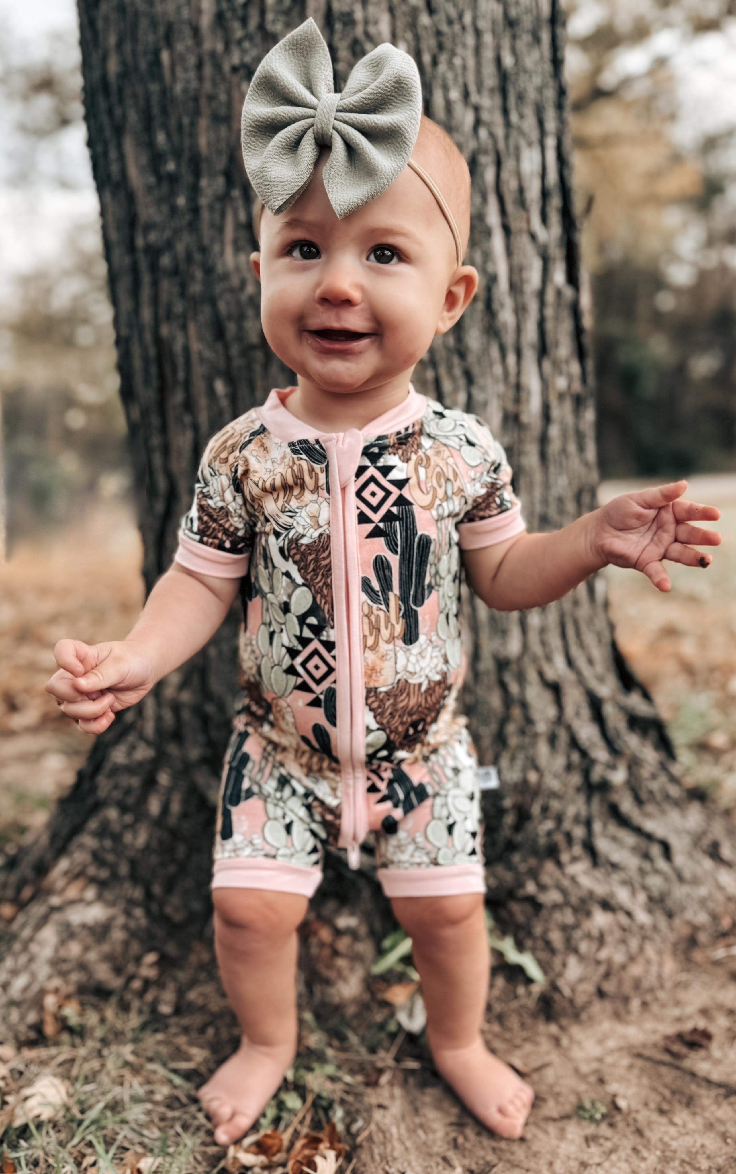 Cowgirl Bamboo Shortie Romper (FINAL SALE) – Bella-Breez Boutique