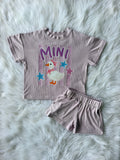 Purple Mini Goose (GIRLS) short set