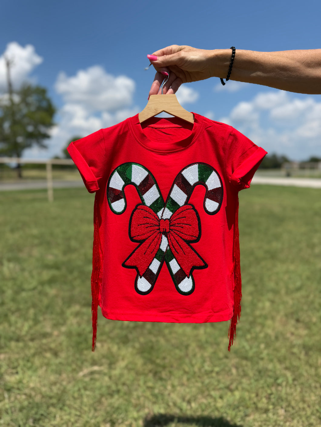 Candy Cane T-Shirt Dress