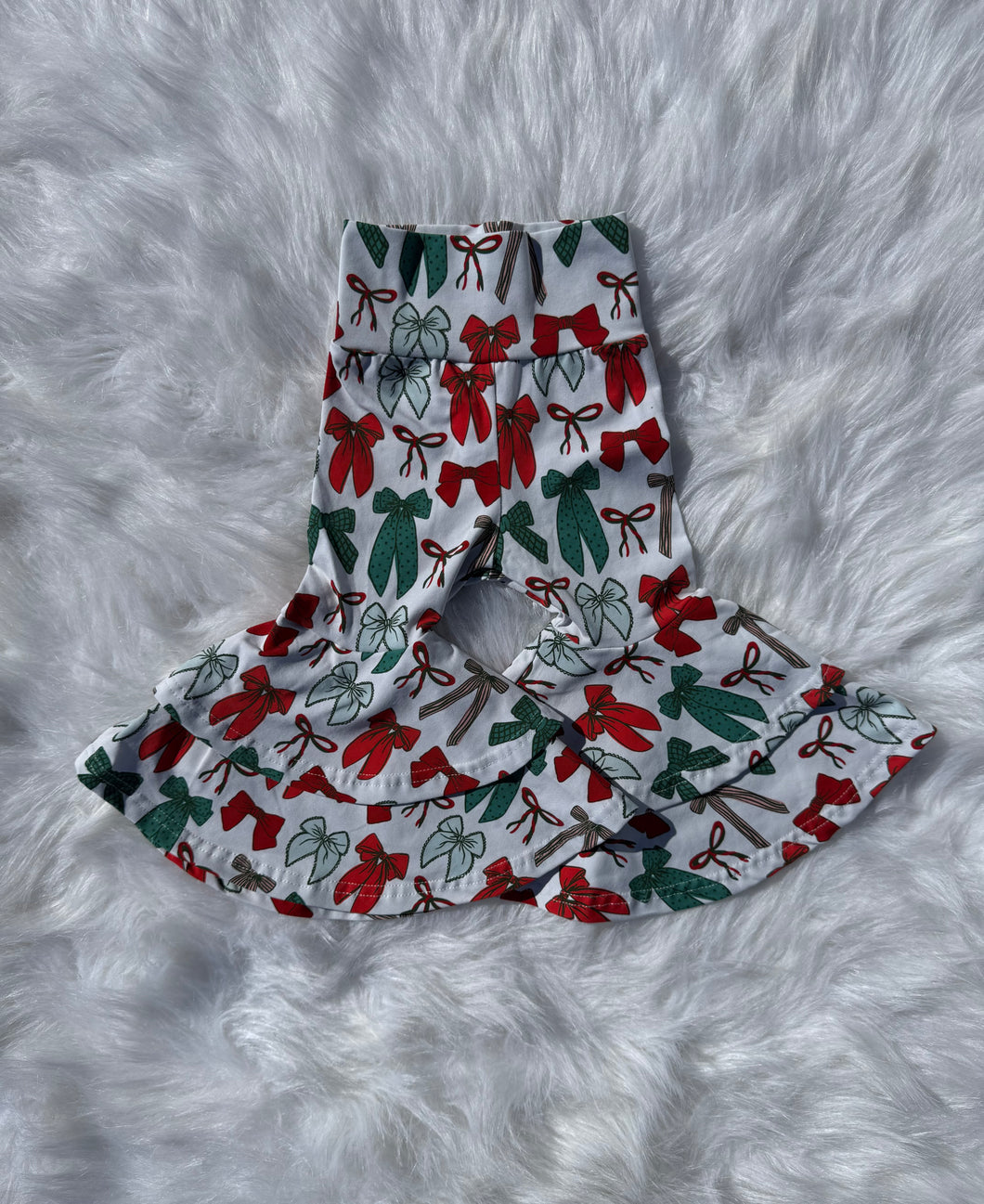 Coquette Christmas Double Bell Bottoms