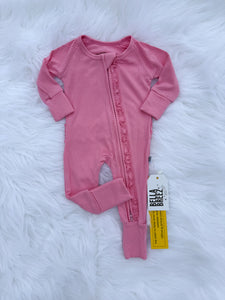 Ballerina Pink Ruffled Bamboo Sleeper