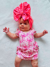 Load image into Gallery viewer, Blooming Bows Bamboo Skirted Romper
