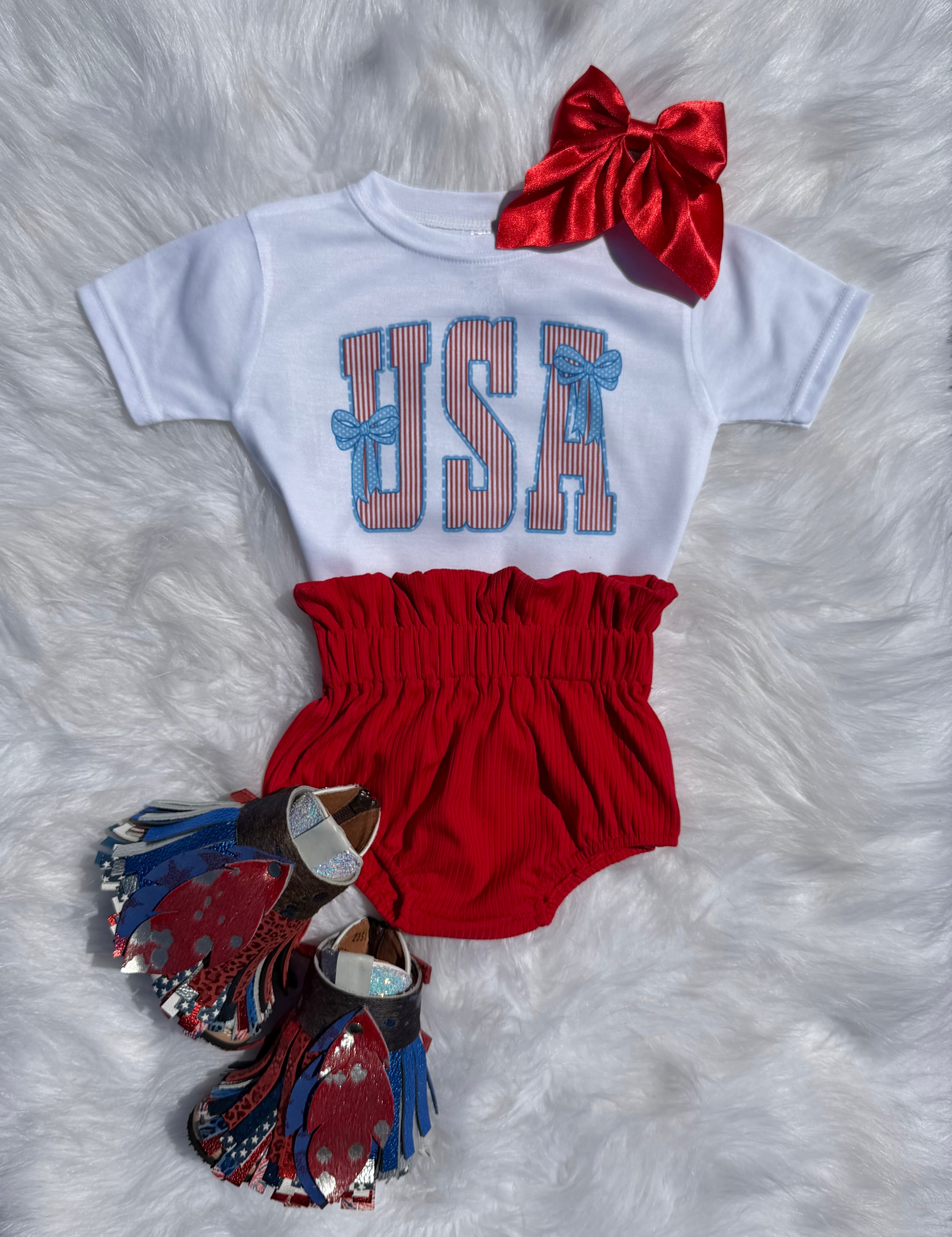 USA Striped T-Shirts & Onesies