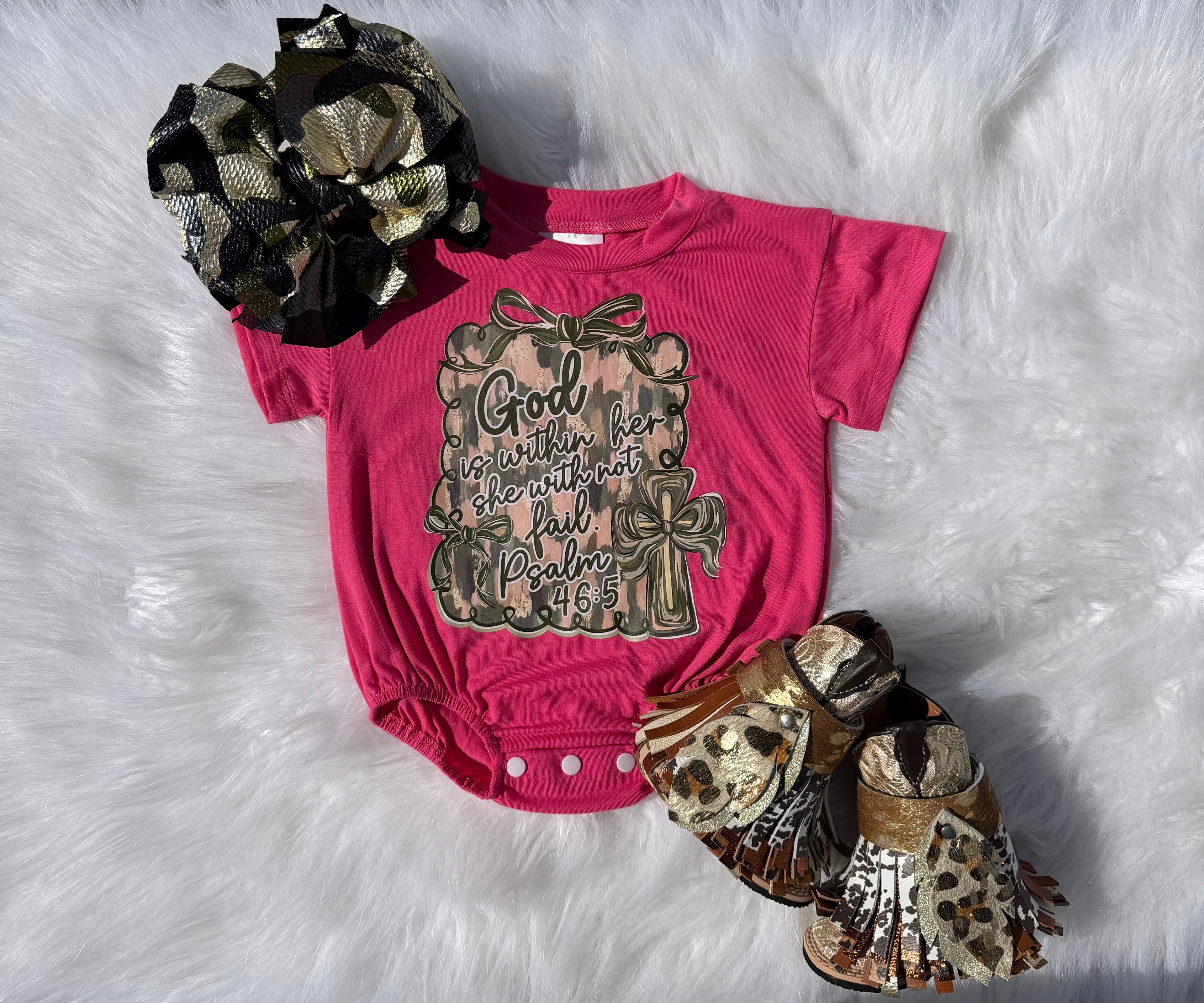God is within her Bubble Romper