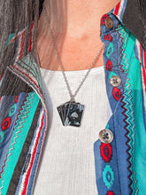 Load image into Gallery viewer, Black Wild Card Necklace
