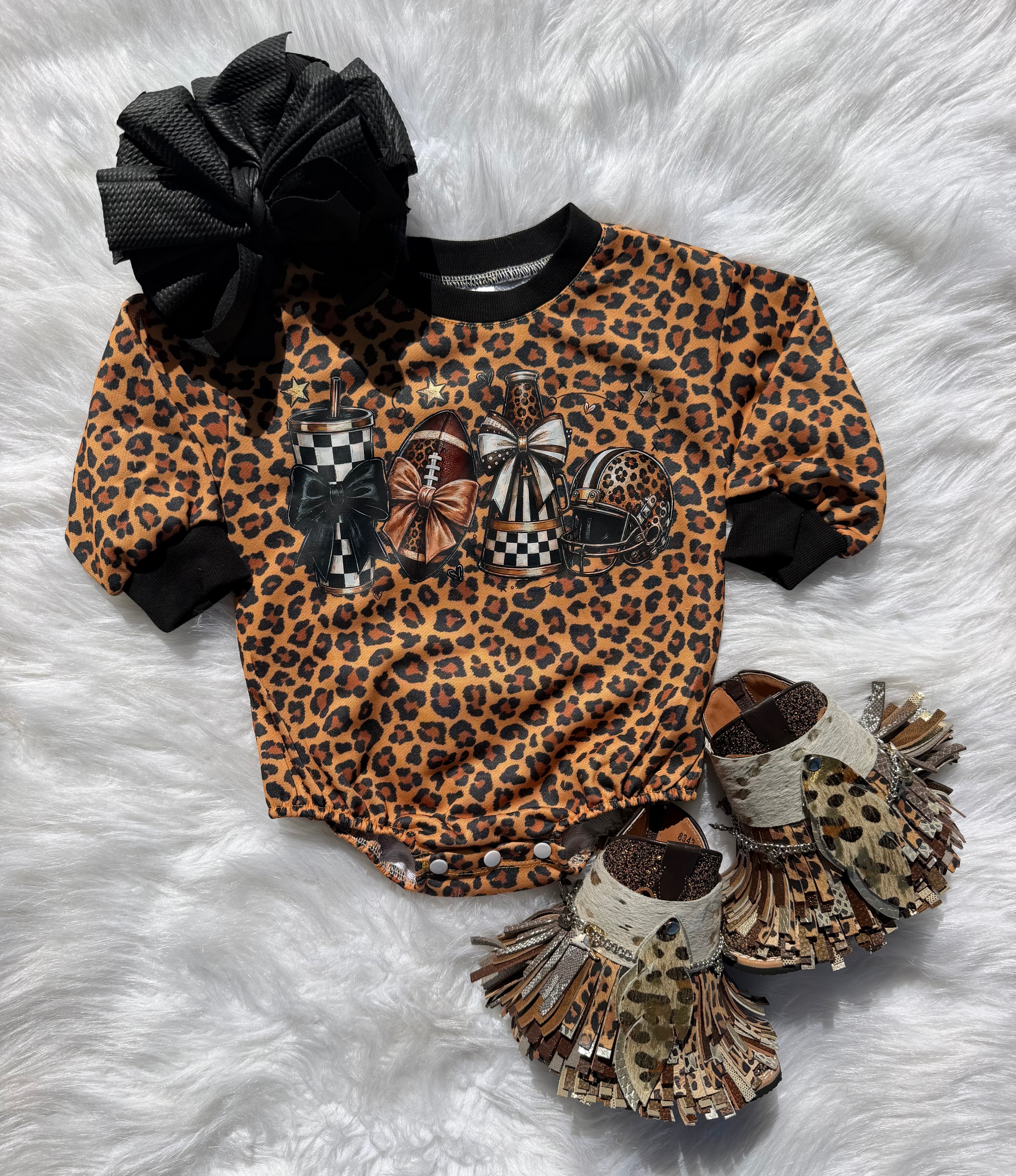 Cheetah FNL Bubble Romper