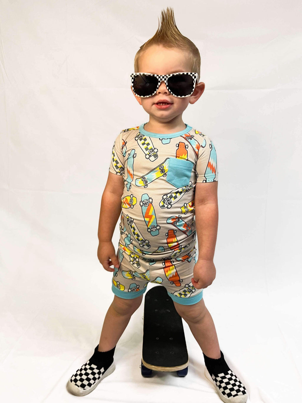 Skater Boy Bamboo Short Set (FINAL SALE)