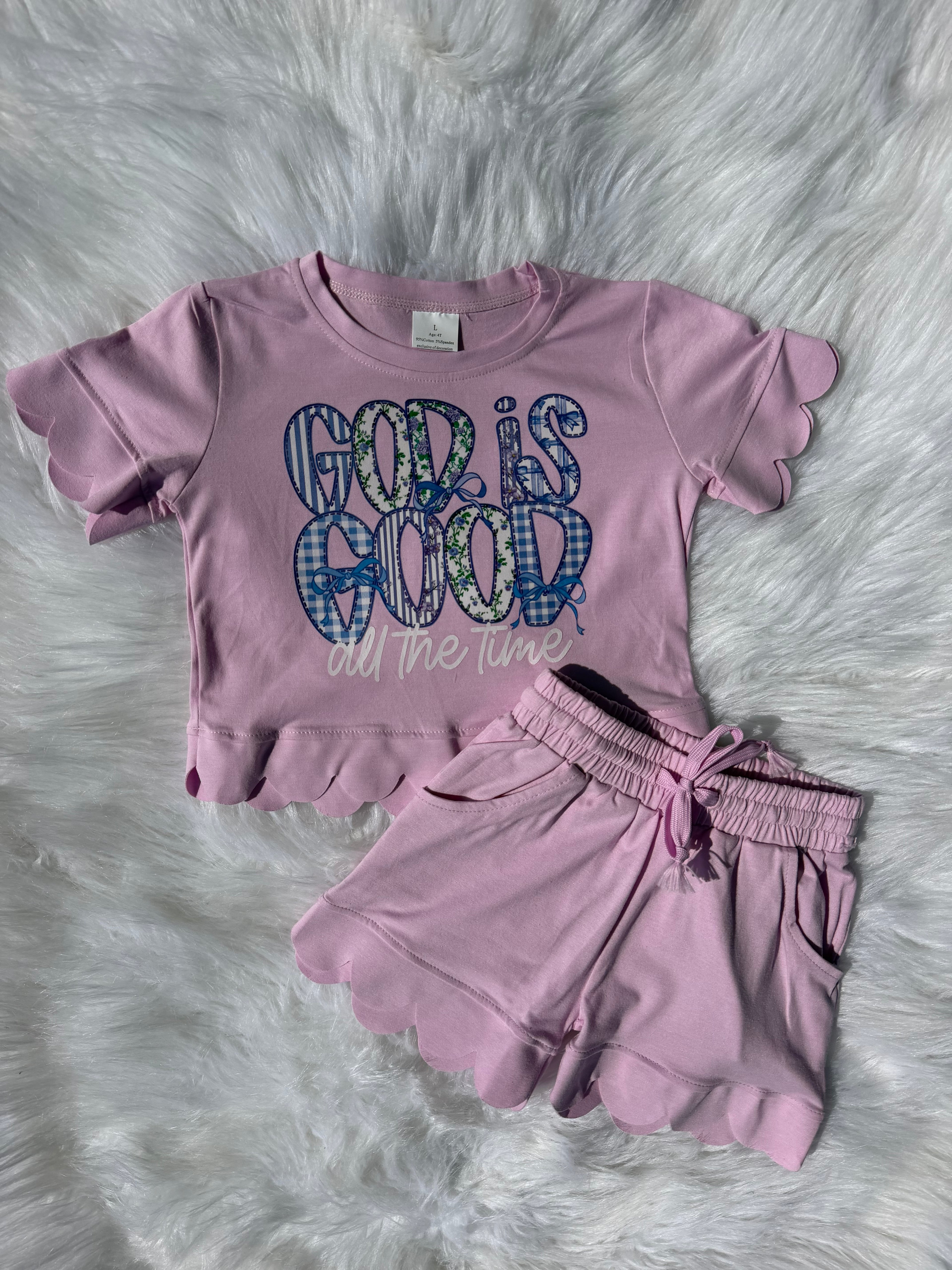 God is Good Scalloped Set