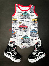 Load image into Gallery viewer, Monster Truck Bubble Romper/Tank Top
